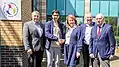 W.K. Gordon Scholarship Fund Board in 2017, Neal Dilk, Director;  Muwaffak Aburshaid, scholarship student;  Sheila Gazaleh, Board Chair; Willem Horbach, CFO; Fred Böttcher, Former Vice Chairman SNS Bank.