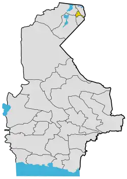 Location of Zabol County in Sistan and Baluchestan province
